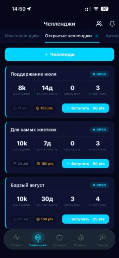 Challenges with friends